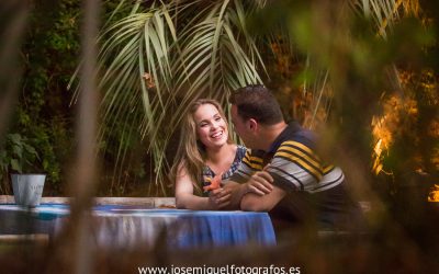 Reportaje preboda en el jardin de los sentidos fotografo de boda Altea Alicante