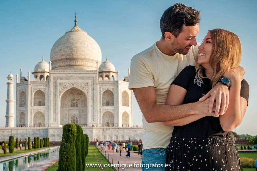 Pedida de mano en el Taj Mahal INDIA